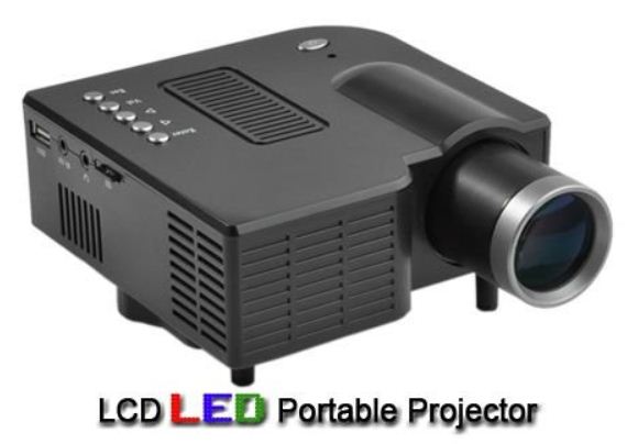 Mini Projector โปรเจคเตอร์ขนาดเล็ก สำหรับนำเสนองาน ดูหนัง ฟังเพลง Ebook เล่นเกมส์ ฉายภาพได้ใหญ่ถึง 67นิ้ว