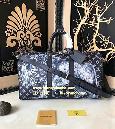 Louis Vuitton Monogram Canvas Keepall 45 With Strap Bag