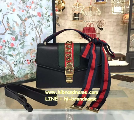 New Gucci Sylvie Medium in Black Bag (ô Hi-End) ˹