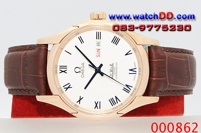WWW.WATCHDD.COM  OMEGA De Ville Day Date Pink Gold King Size หน้าขาว