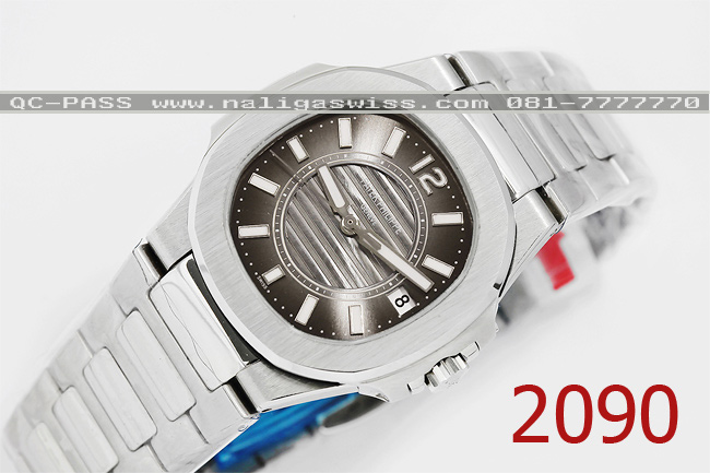 เรียบสวย หรู งานเกรดสวิส เหมือนแท้ 100% Patek Philippe Ladies' Nautilus Quartz 7011 (Lady Size 28.5mm to 32 mm.) รุ่นใหม