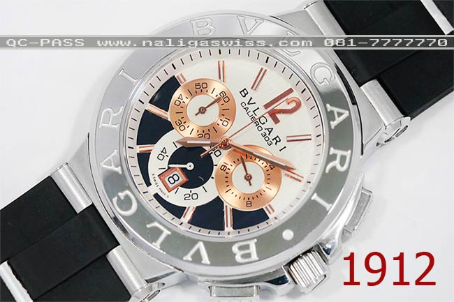 งานมาใหม่ เอกลักษณ์เฉพาะตัว ไม่ซ้ำใคร BVLGARI Diagono Calibro 303 chronograph (King Size 44mm) กทม. ส่งด่วนใน 1 ชม.