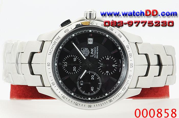 , นาฬิกาก๊อป O81-O34453O  TAG HEUER Link Automatic Chronograph รุ่นใหม่ ขอบตัวเลข เครื่อง 7750 เกรด Swiss