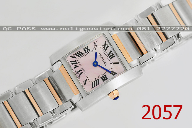 Cartier Tank Francaise 18kt Rose Gold (Lady Size20 mm.) เหมือน 100% * รุ่นแนะนำ รุ่นใหม่ ตัวเรือน สองกษัตริย์ เกรด Top สุด เนื้องานเนี๊ยบ เรียบหรู