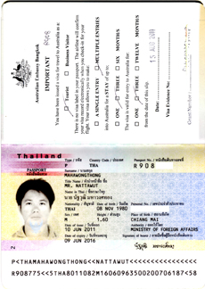 การยื่นวีซ่าท่องเที่ยวออสเตรเลียจากเมืองไทย