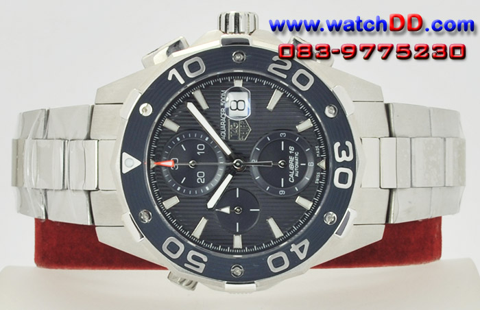 WWW.WATCHDD.COM  TAG HEUER AQUARACER 500M CALIBRE 16 หน้าน้ำเงิน งาน Swiss เหมือนที่สุดในโลก