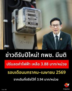 ǴѺ! . ԻѺŴ俿 ͺ͹Ҥ¹ 2569  3.88 ҷ/˹