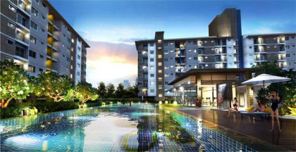 ขายดาวน์คอนโดศุภาลัยซิตี้ รีสอร์ท รัชดา studio 31 ตรม. ตึก3E