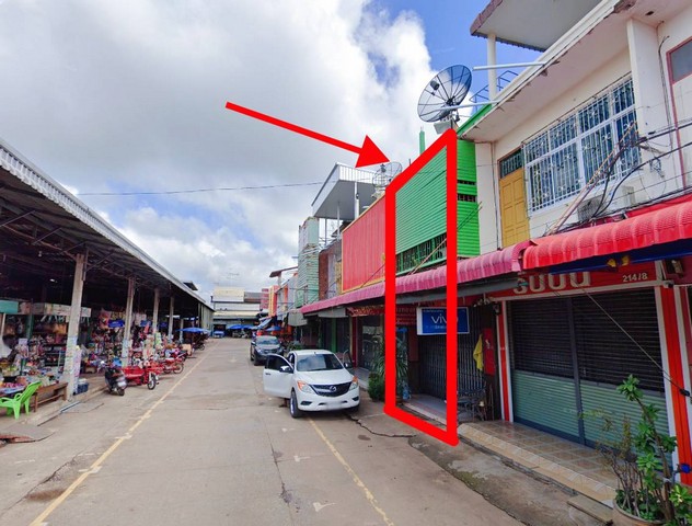 ขายอาคารพาณิชย์ 2 ชั้นพร้อมดาดฟ้า ในตลาดสดศรีละออ อ.สากเหล็ก จ.พิ