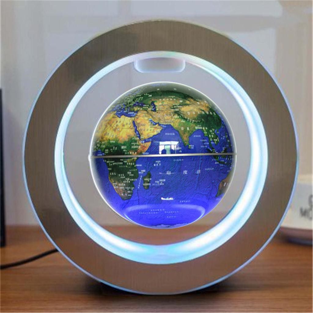 LED World Map Magnetic levitation: ลอยลูกโลก levitating Lamp