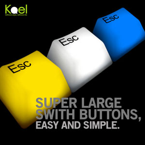 ปุ่มกดเรืองแสง (Keypress light)
