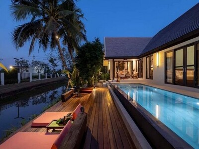 บ้านพูลวิลล่าสวย ติดน้ำ สไตล์รีสอร์ต บรรยากาศเงียบสงบ สารภี 21-05-2026