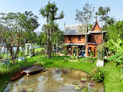 ขายวิลล่า เรือนไทยประยุกต์ริมน้ำ ใกล้ มศว.องครักษ์ 22-03-2026