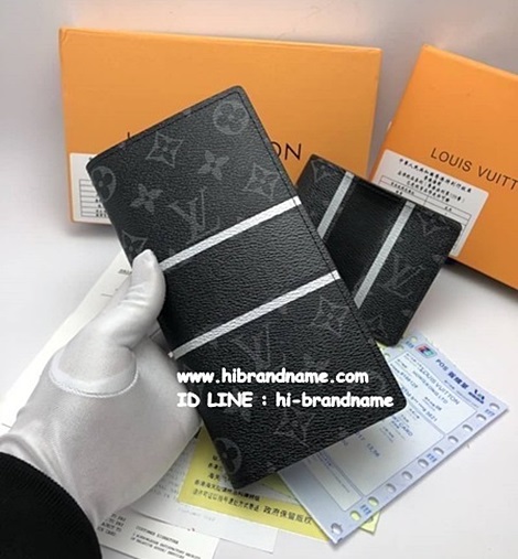 Louis Vuitton Brazza Wallet Monogram Eclipse Canvas (Hi-end)