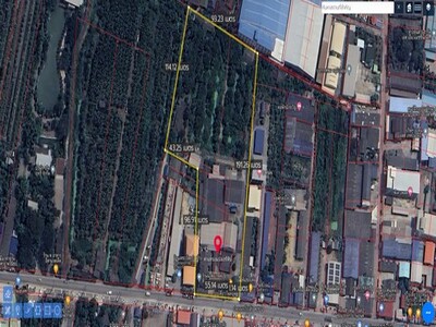 ขายที่ดินติดถนนผังสีม่วงติดถนนเส้นหลักใกล้ถนนเศรษฐกิจ